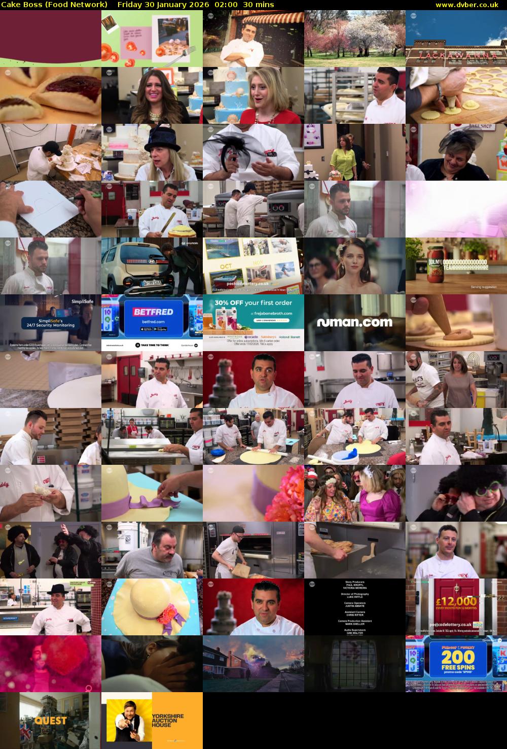 Cake Boss (Food Network) Friday 30 January 2026 02:00 - 02:30