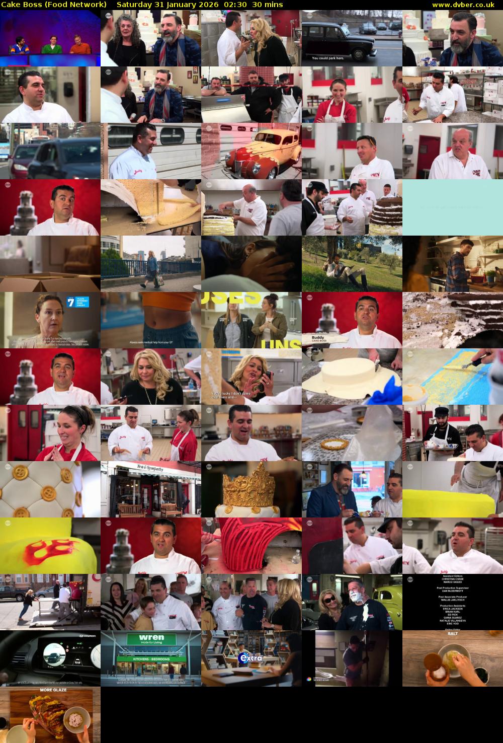 Cake Boss (Food Network) Saturday 31 January 2026 02:30 - 03:00