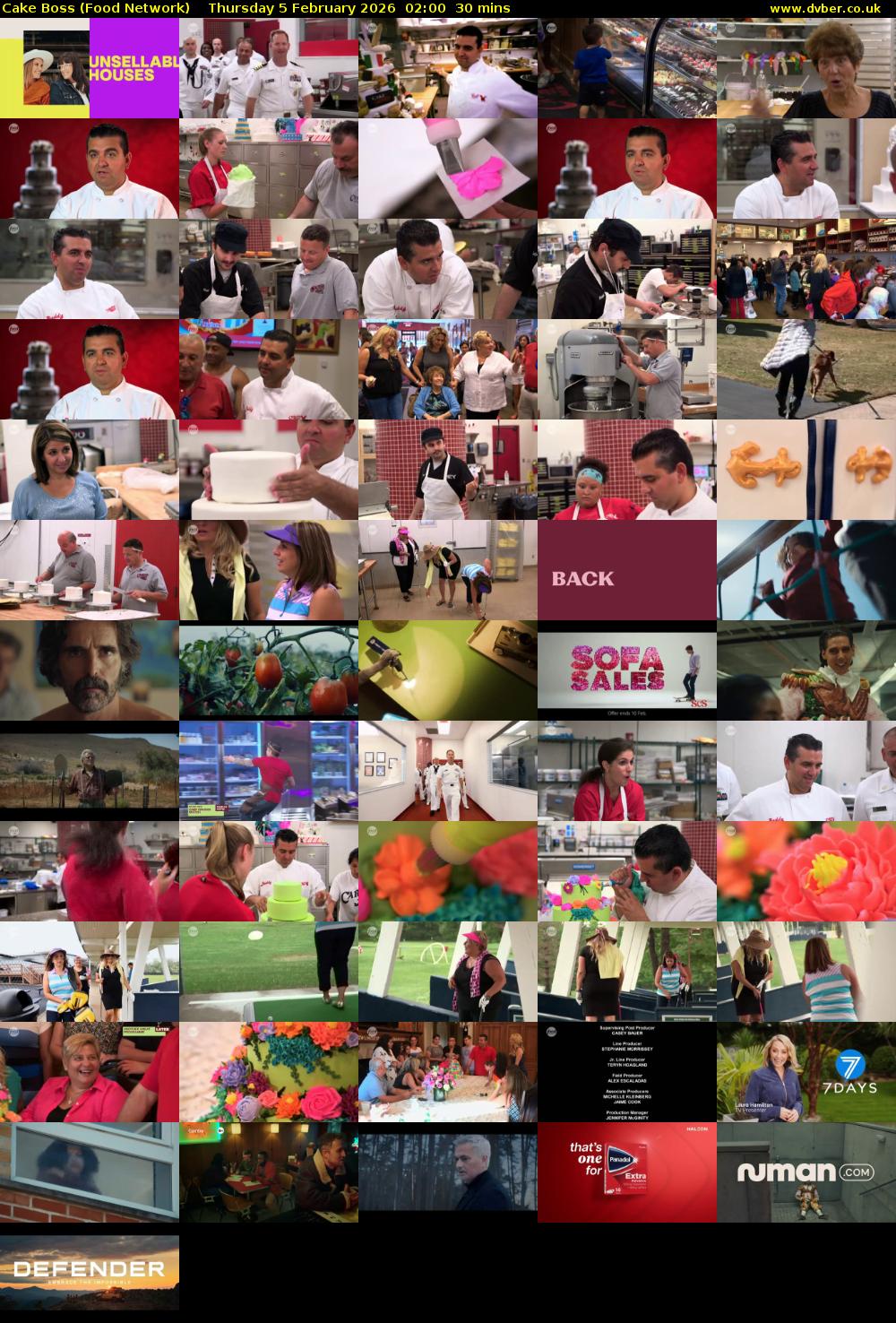 Cake Boss (Food Network) Thursday 5 February 2026 02:00 - 02:30