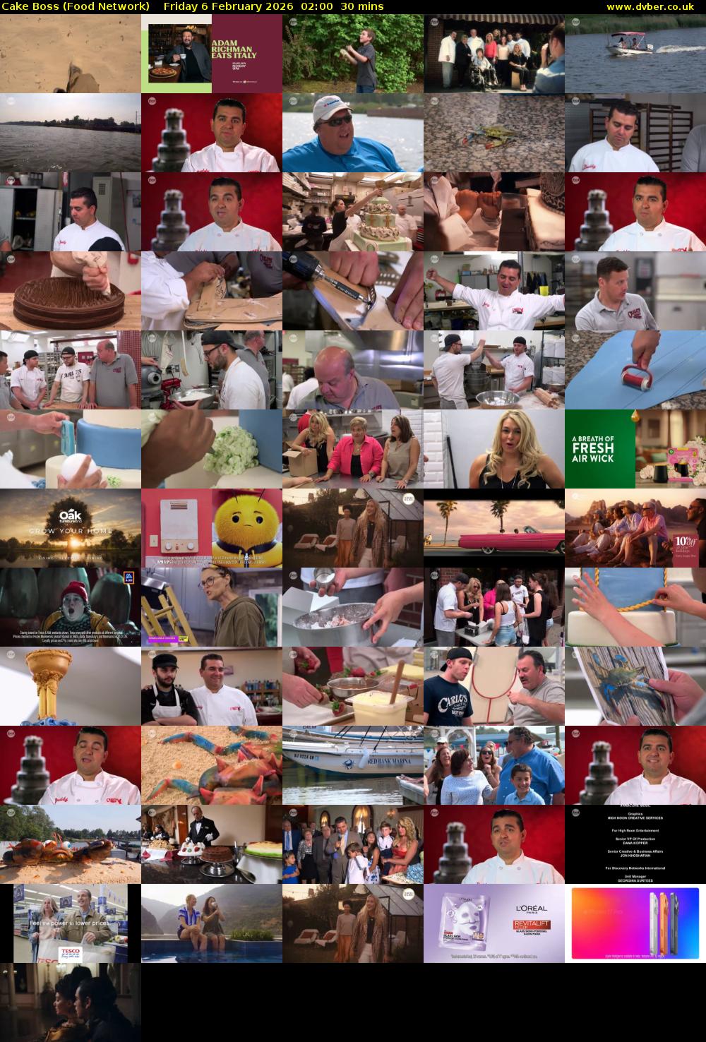 Cake Boss (Food Network) Friday 6 February 2026 02:00 - 02:30
