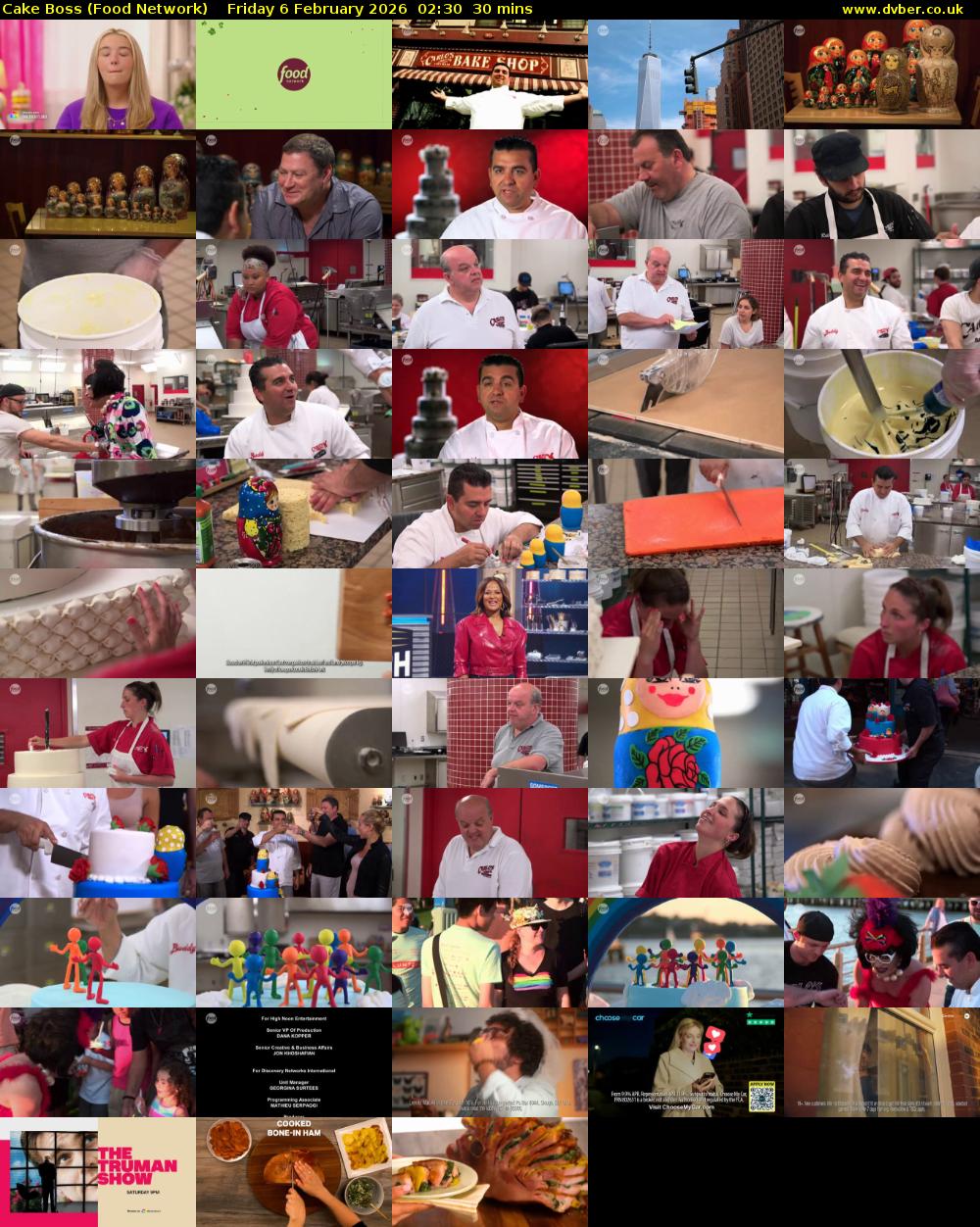 Cake Boss (Food Network) Friday 6 February 2026 02:30 - 03:00