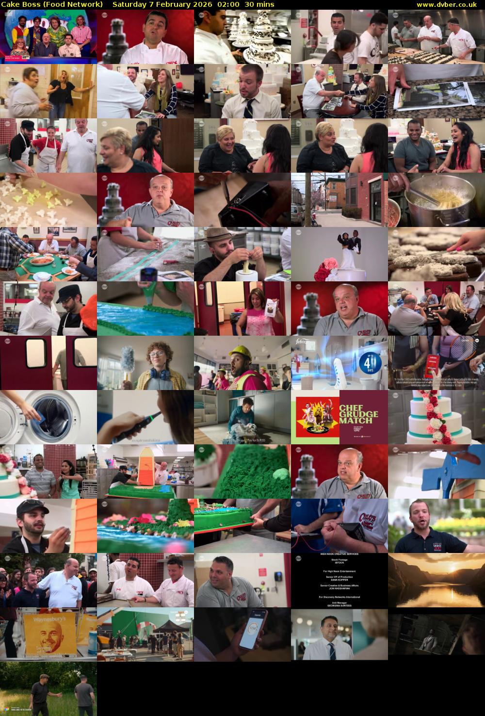 Cake Boss (Food Network) Saturday 7 February 2026 02:00 - 02:30