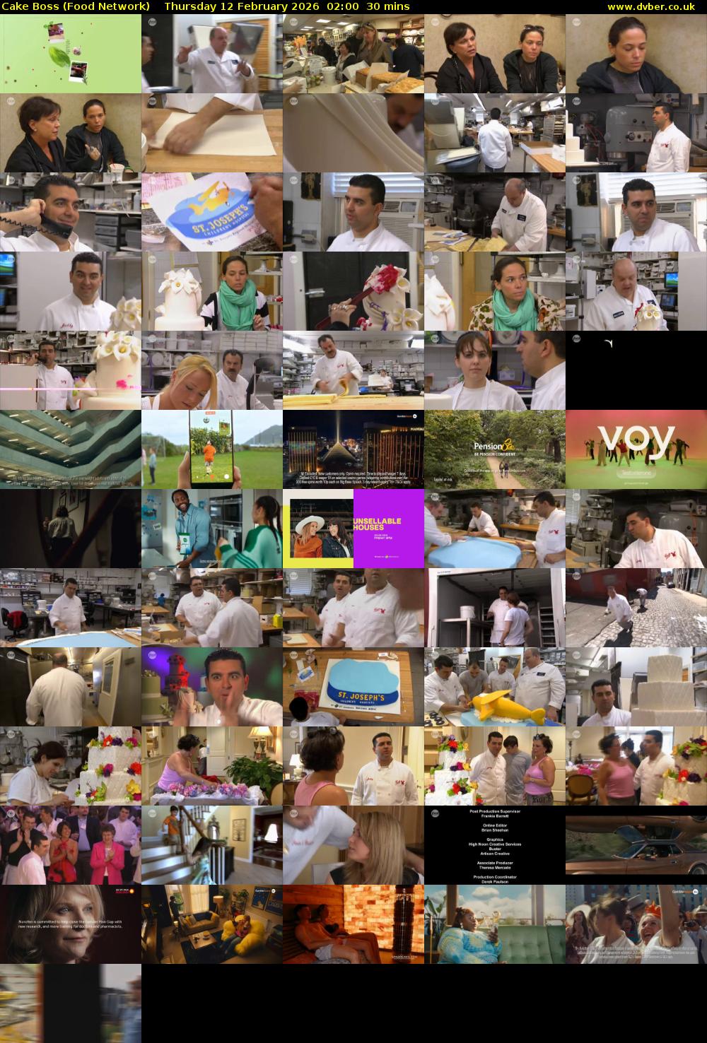 Cake Boss (Food Network) Thursday 12 February 2026 02:00 - 02:30