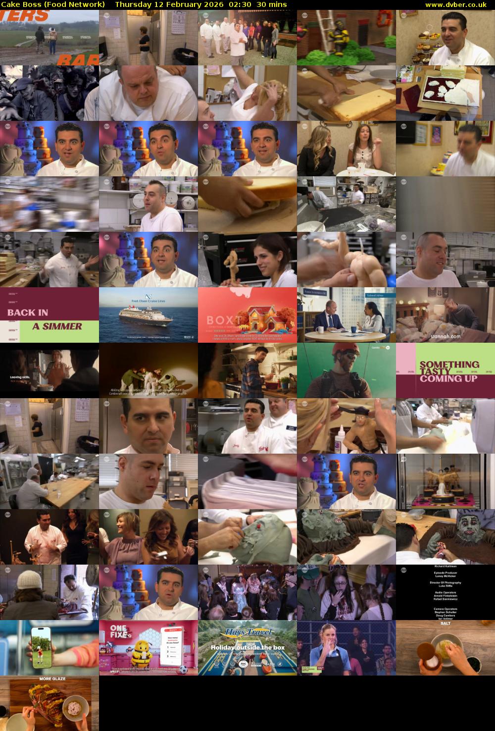 Cake Boss (Food Network) Thursday 12 February 2026 02:30 - 03:00