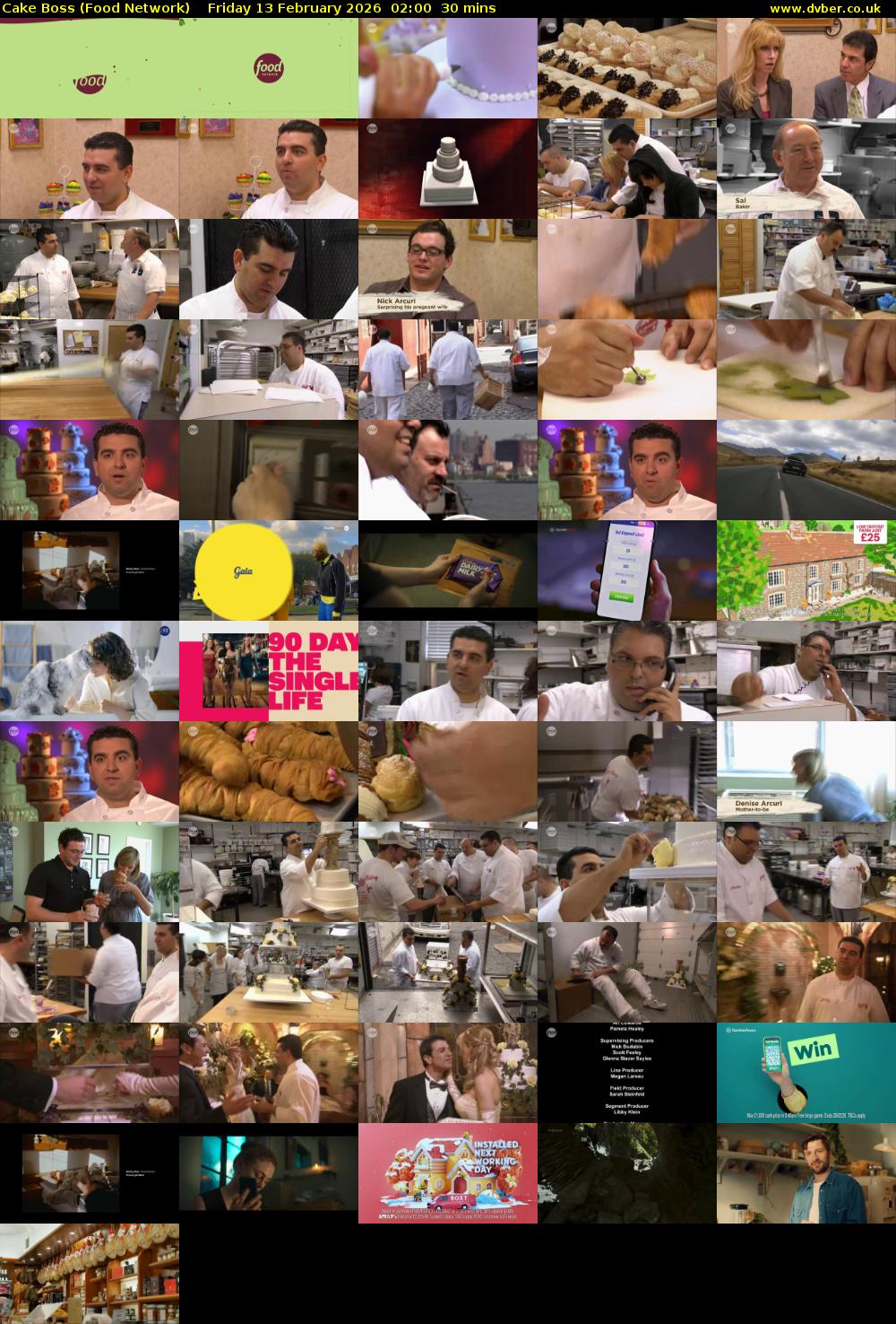 Cake Boss (Food Network) Friday 13 February 2026 02:00 - 02:30