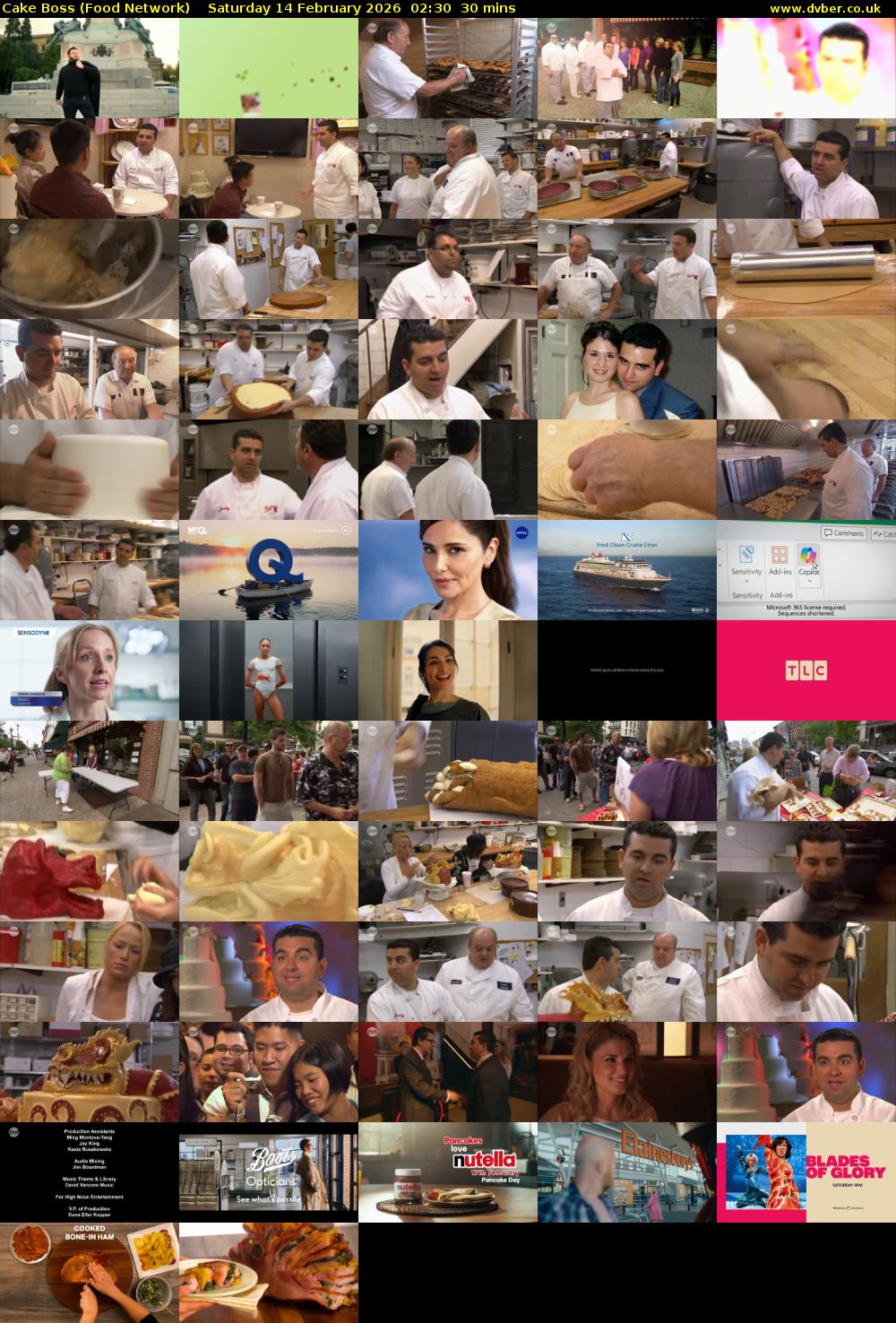 Cake Boss (Food Network) Saturday 14 February 2026 02:30 - 03:00