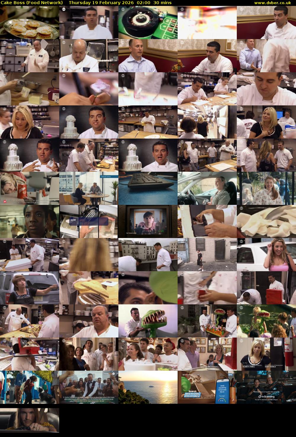 Cake Boss (Food Network) Thursday 19 February 2026 02:00 - 02:30