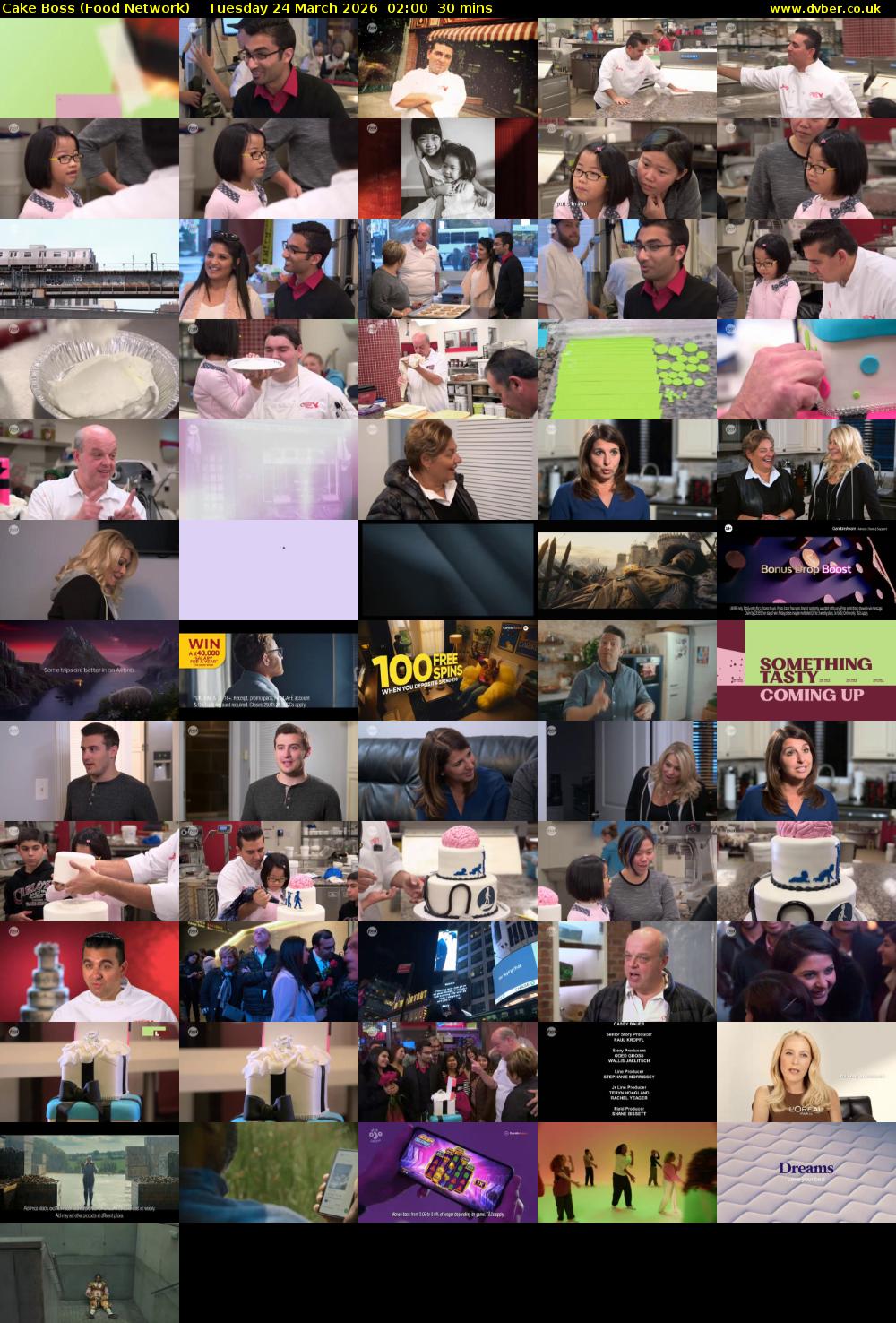 Cake Boss (Food Network) Tuesday 24 March 2026 02:00 - 02:30