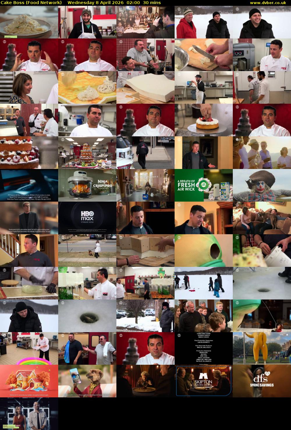 Cake Boss (Food Network) Wednesday 8 April 2026 02:00 - 02:30