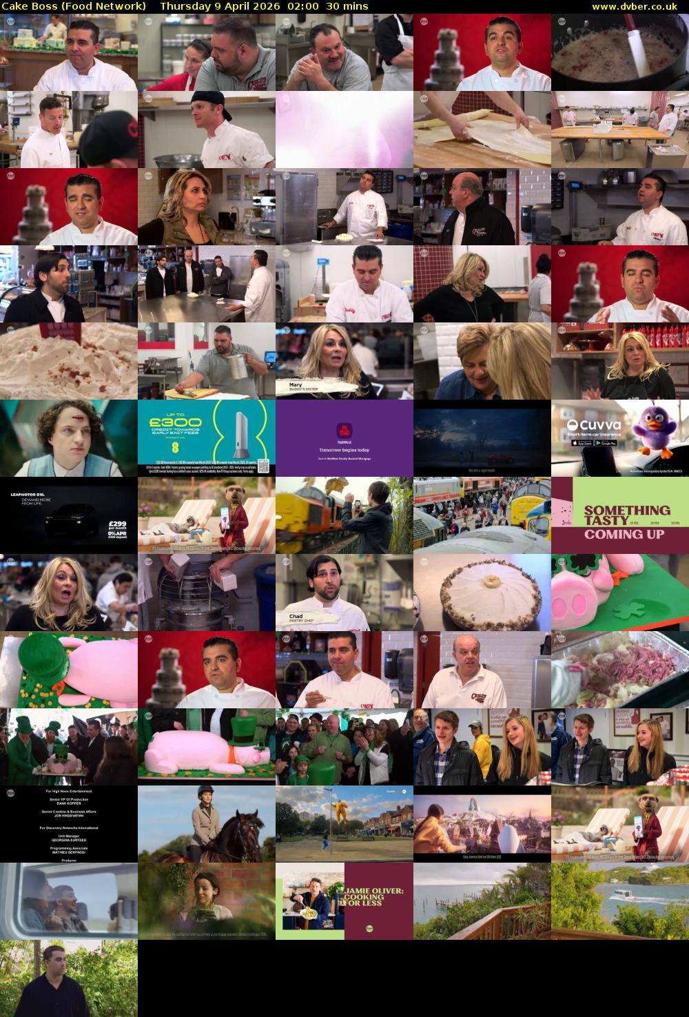 Cake Boss (Food Network) Thursday 9 April 2026 02:00 - 02:30