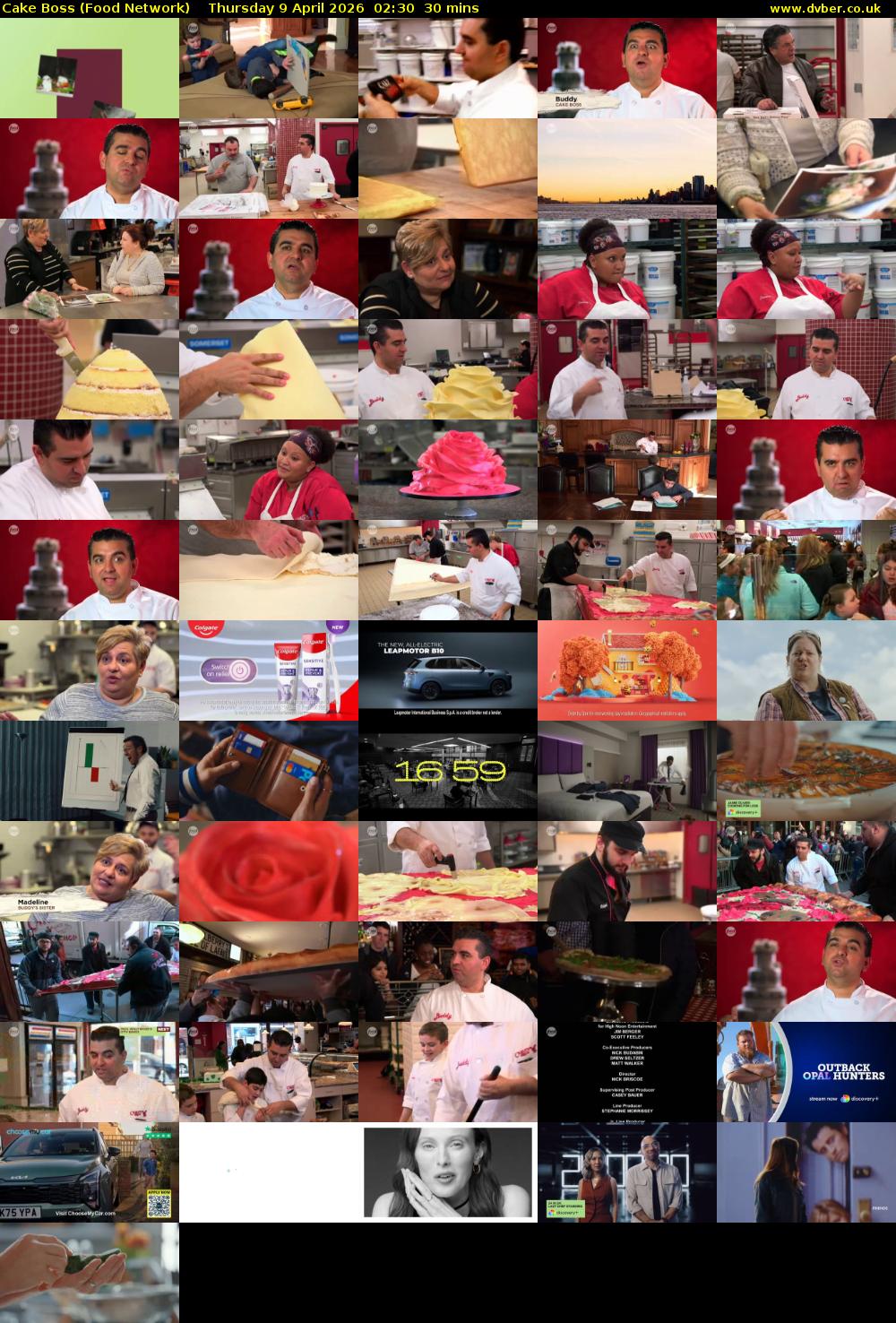 Cake Boss (Food Network) Thursday 9 April 2026 02:30 - 03:00