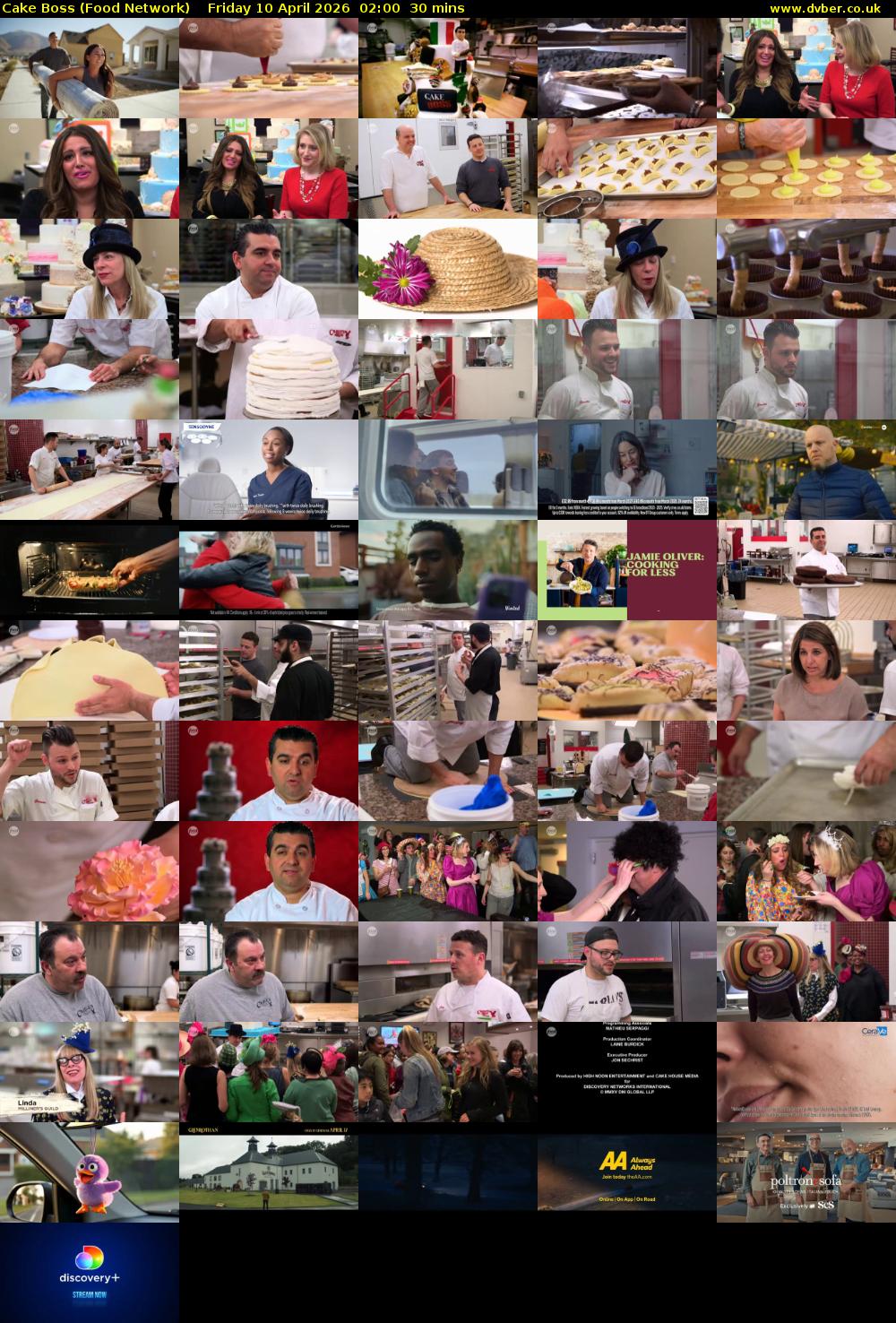 Cake Boss (Food Network) Friday 10 April 2026 02:00 - 02:30