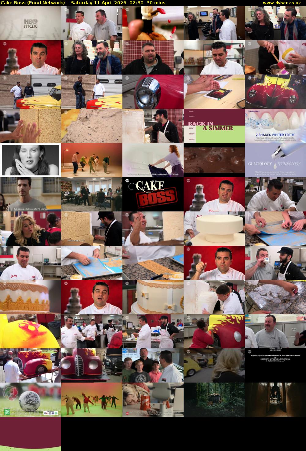 Cake Boss (Food Network) Saturday 11 April 2026 02:30 - 03:00