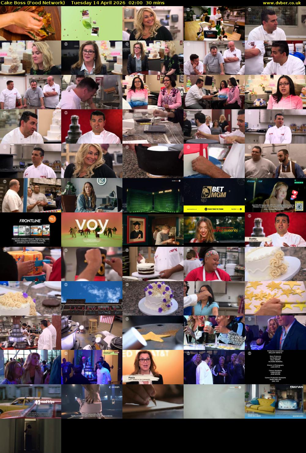 Cake Boss (Food Network) Tuesday 14 April 2026 02:00 - 02:30