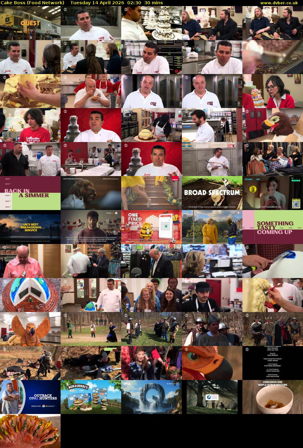 Cake Boss (Food Network) Tuesday 14 April 2026 02:30 - 03:00
