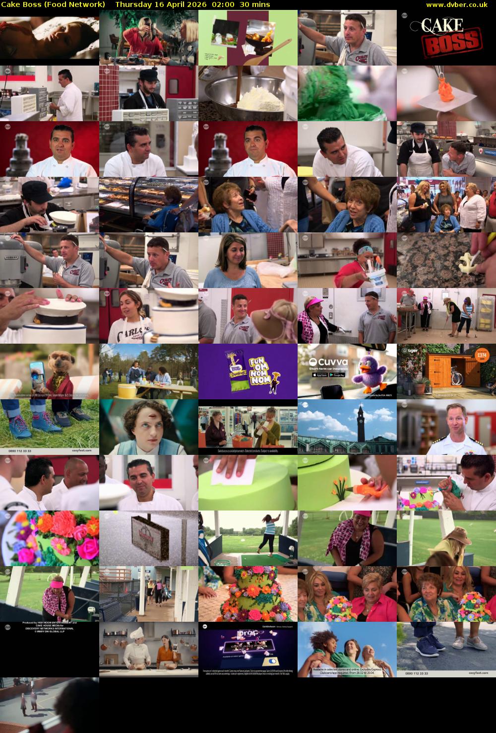 Cake Boss (Food Network) Thursday 16 April 2026 02:00 - 02:30
