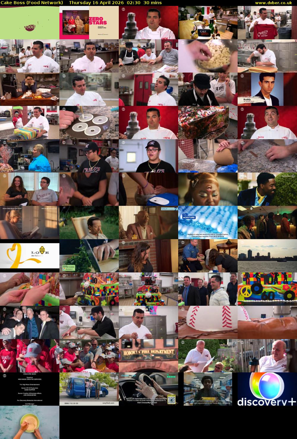 Cake Boss (Food Network) Thursday 16 April 2026 02:30 - 03:00
