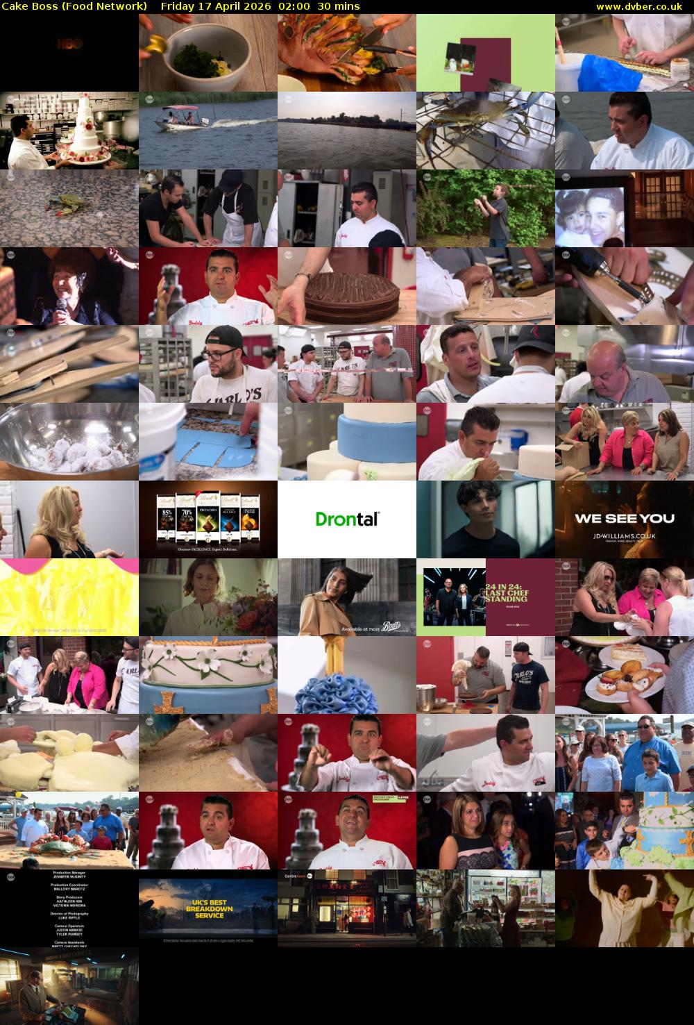 Cake Boss (Food Network) Friday 17 April 2026 02:00 - 02:30