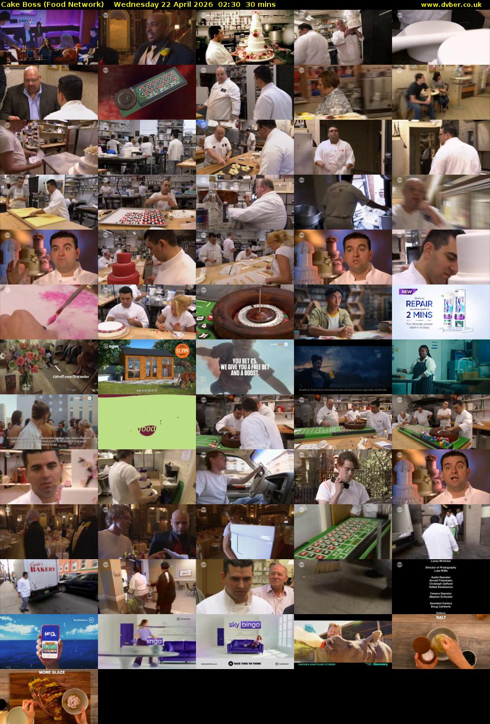 Cake Boss (Food Network) Wednesday 22 April 2026 02:30 - 03:00