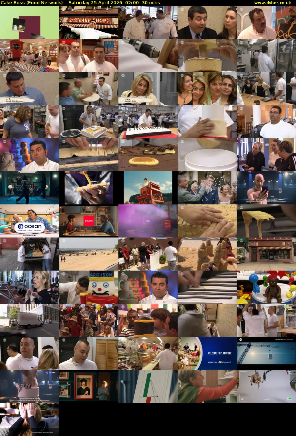 Cake Boss (Food Network) Saturday 25 April 2026 02:00 - 02:30