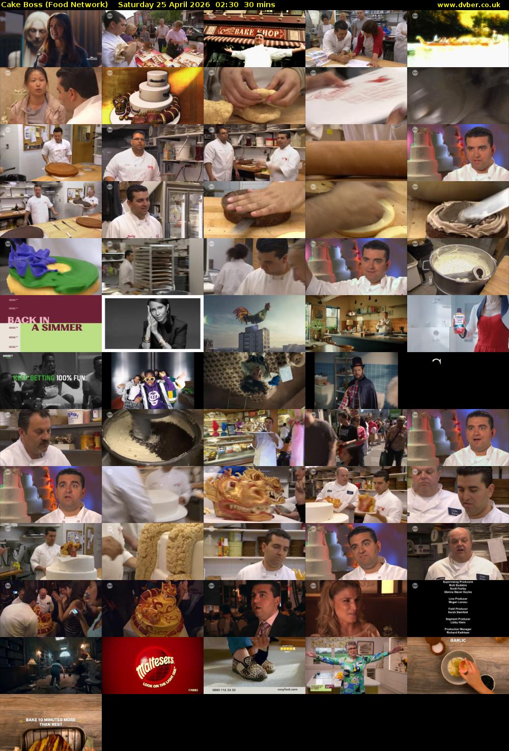 Cake Boss (Food Network) Saturday 25 April 2026 02:30 - 03:00
