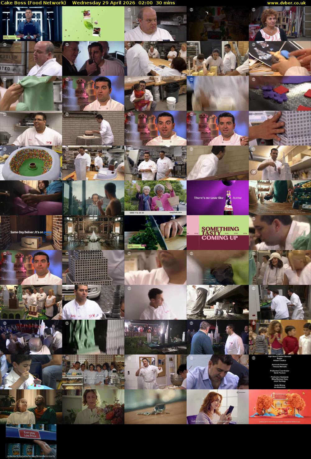 Cake Boss (Food Network) Wednesday 29 April 2026 02:00 - 02:30