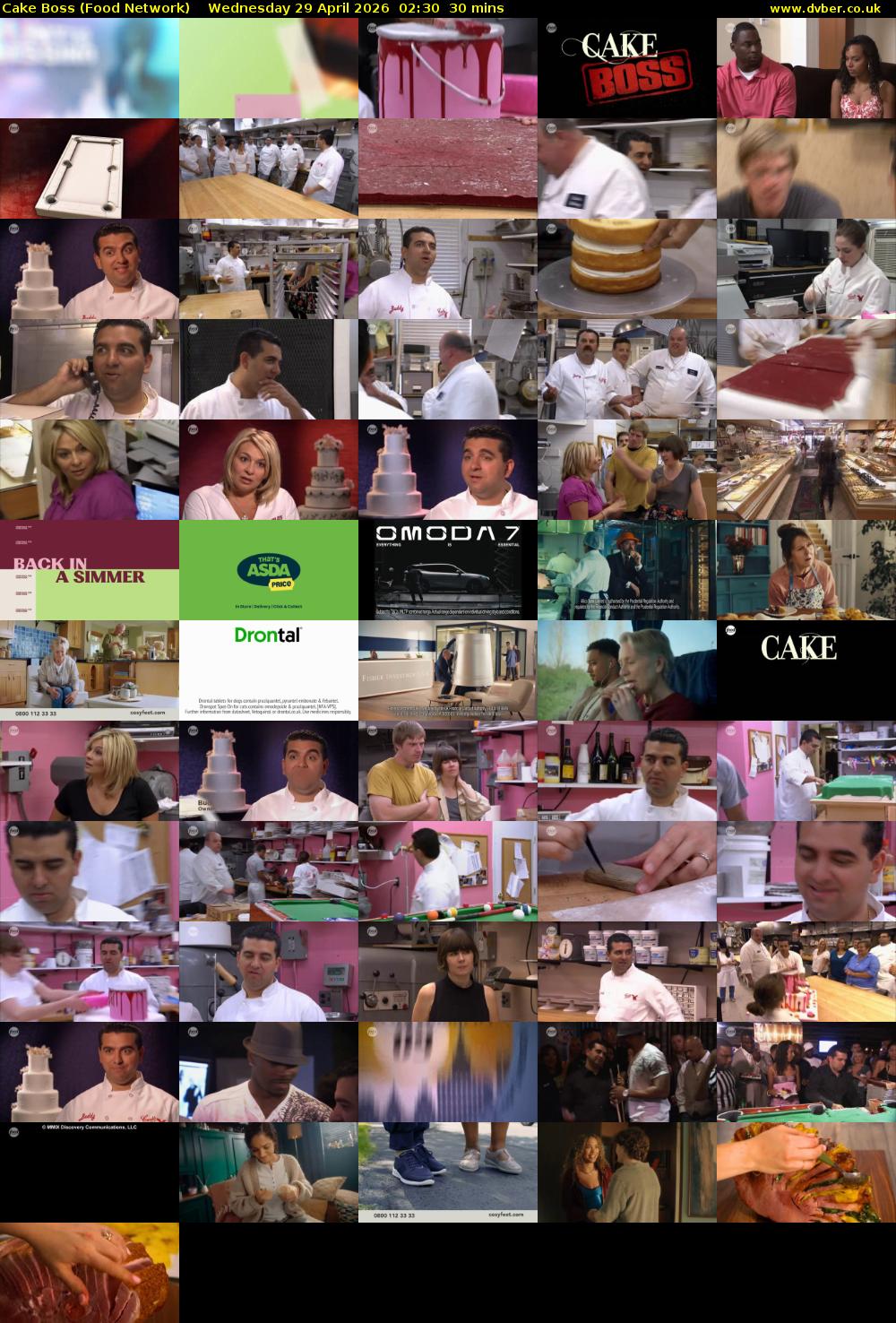 Cake Boss (Food Network) Wednesday 29 April 2026 02:30 - 03:00