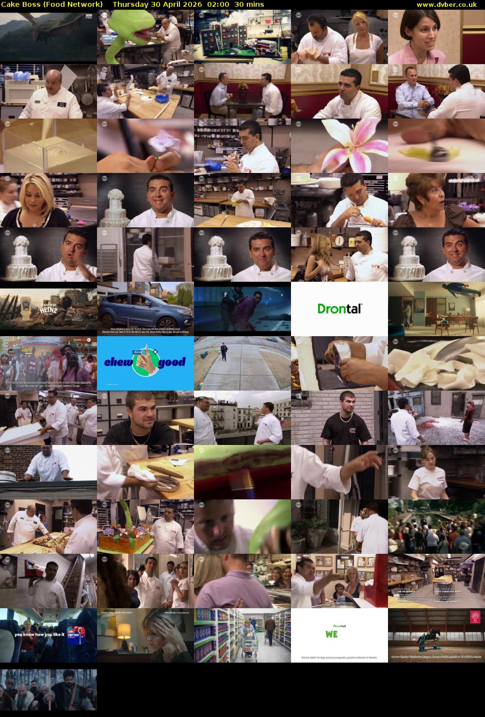 Cake Boss (Food Network) Thursday 30 April 2026 02:00 - 02:30