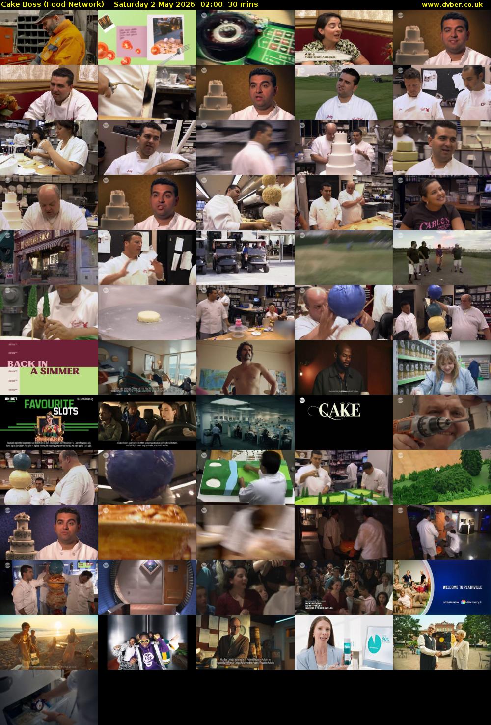 Cake Boss (Food Network) Saturday 2 May 2026 02:00 - 02:30