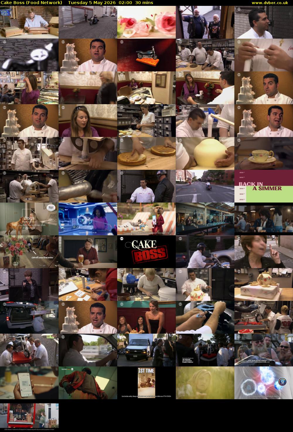 Cake Boss (Food Network) Tuesday 5 May 2026 02:00 - 02:30