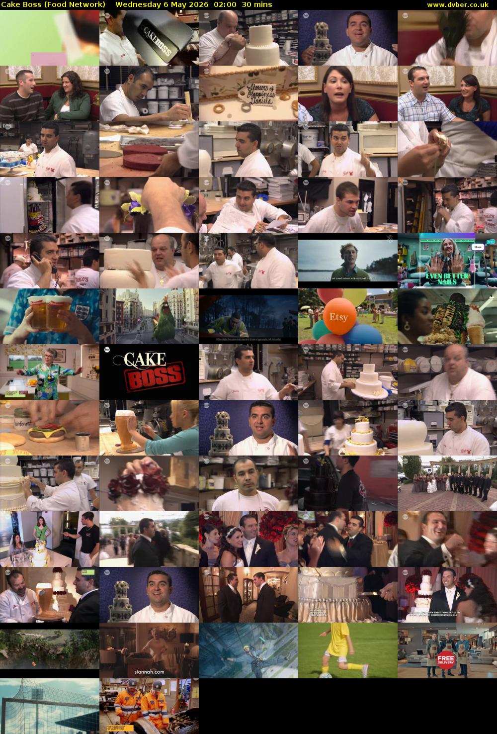 Cake Boss (Food Network) Wednesday 6 May 2026 02:00 - 02:30