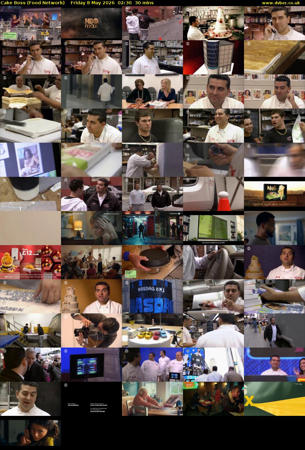 Cake Boss (Food Network) Friday 8 May 2026 02:30 - 03:00