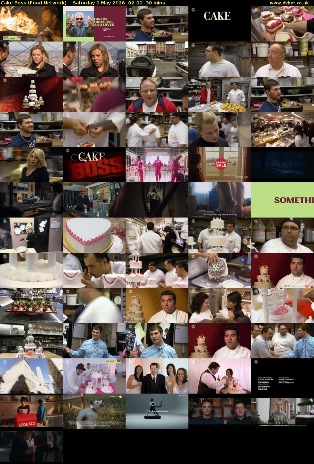 Cake Boss (Food Network) Saturday 9 May 2026 02:00 - 02:30