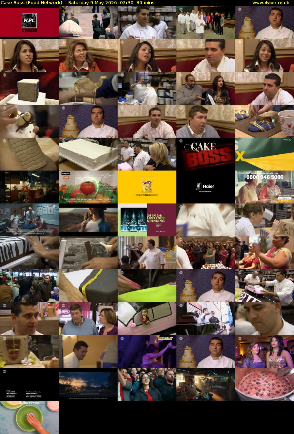 Cake Boss (Food Network) Saturday 9 May 2026 02:30 - 03:00