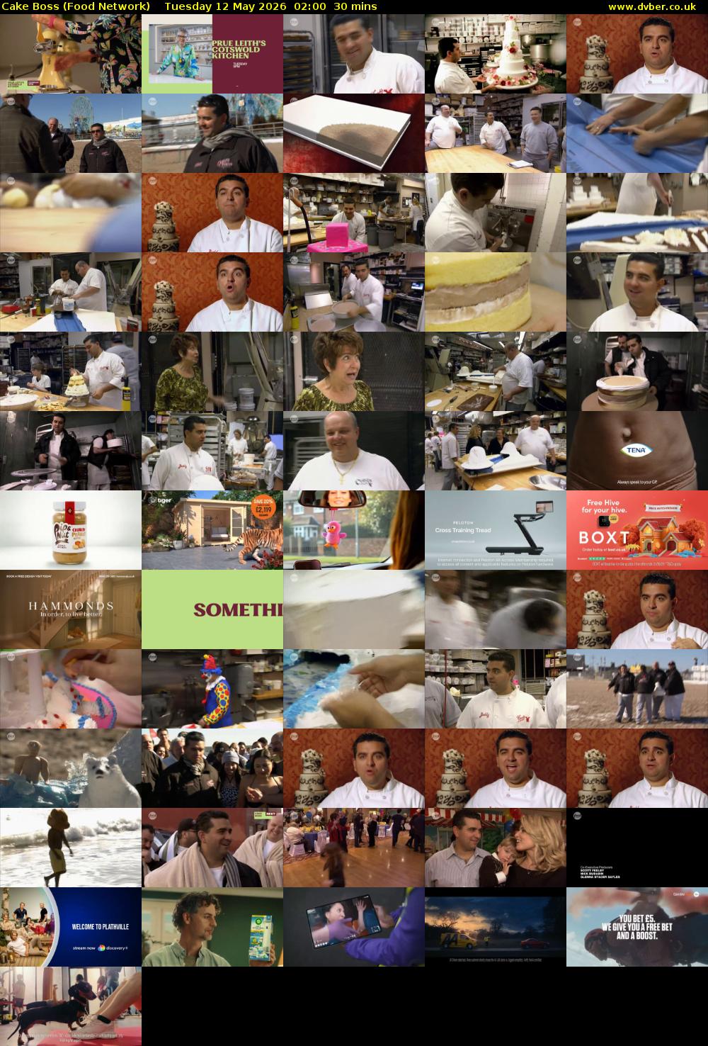 Cake Boss (Food Network) Tuesday 12 May 2026 02:00 - 02:30