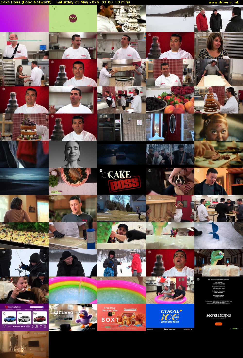 Cake Boss (Food Network) Saturday 23 May 2026 02:00 - 02:30