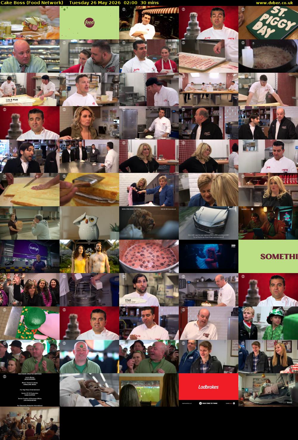 Cake Boss (Food Network) Tuesday 26 May 2026 02:00 - 02:30
