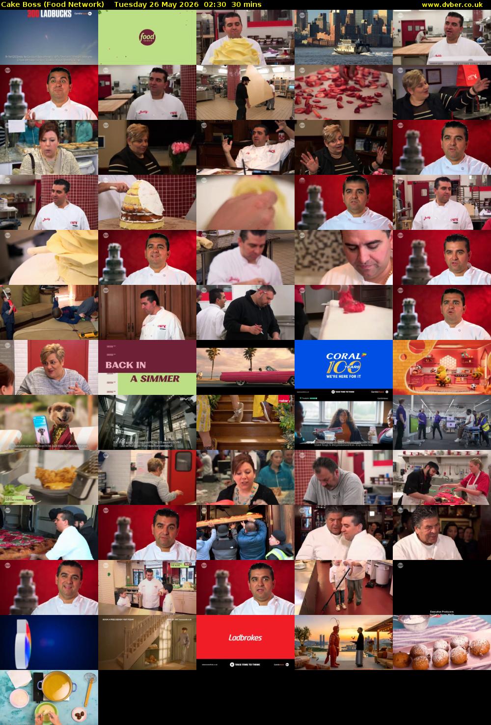Cake Boss (Food Network) Tuesday 26 May 2026 02:30 - 03:00