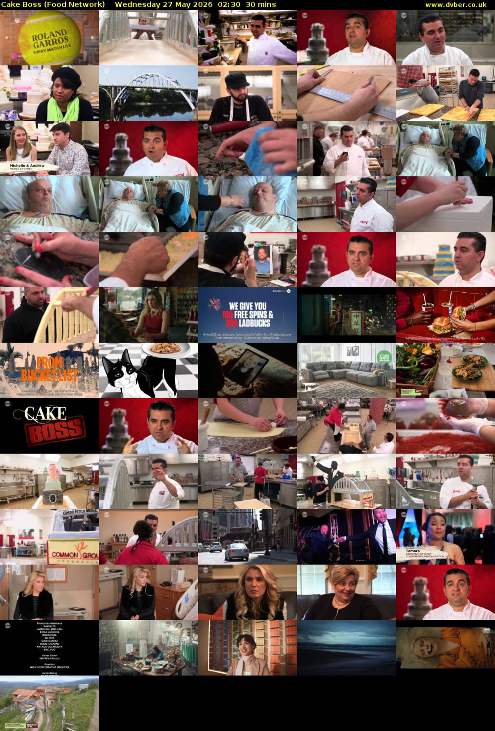 Cake Boss (Food Network) Wednesday 27 May 2026 02:30 - 03:00
