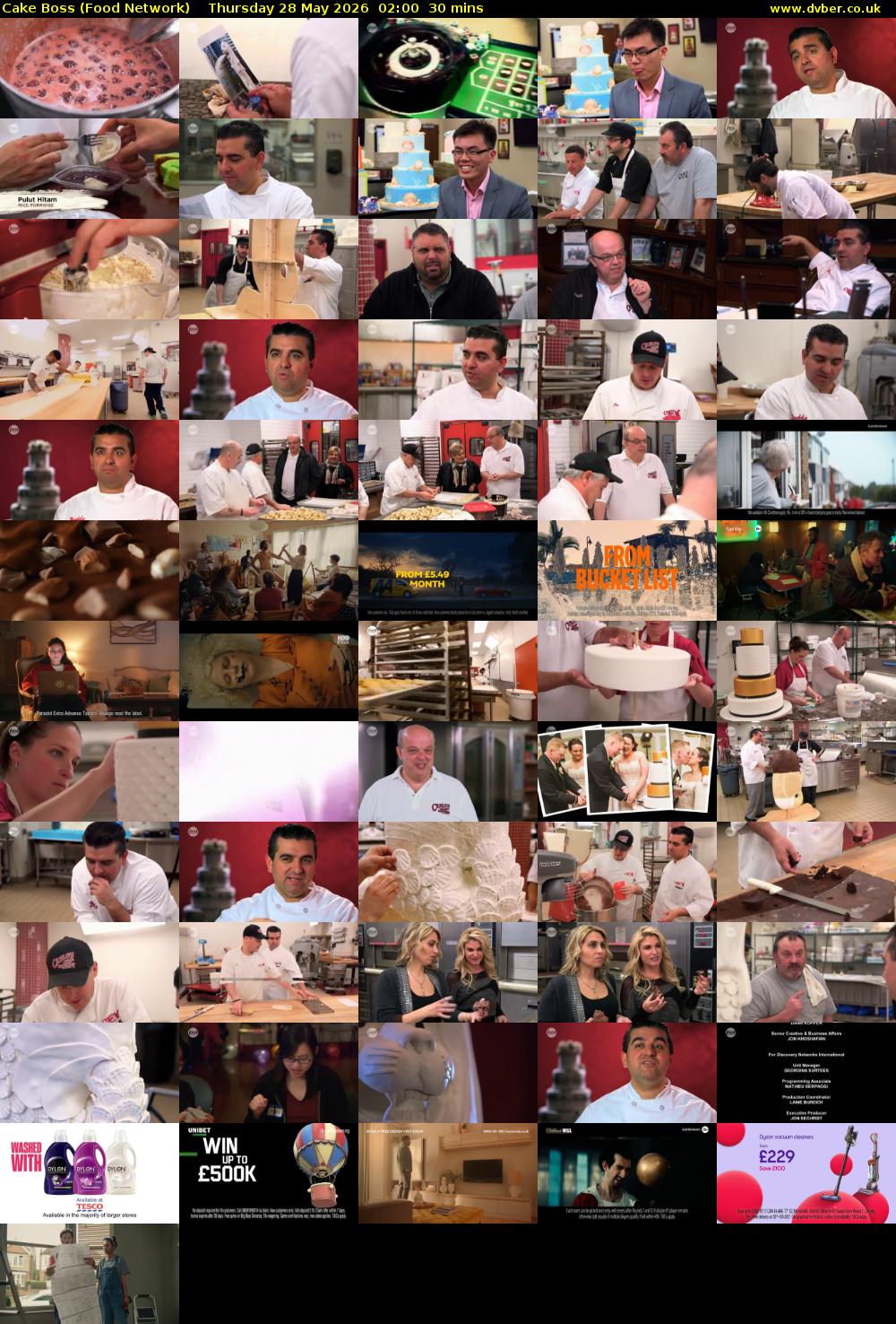 Cake Boss (Food Network) Thursday 28 May 2026 02:00 - 02:30