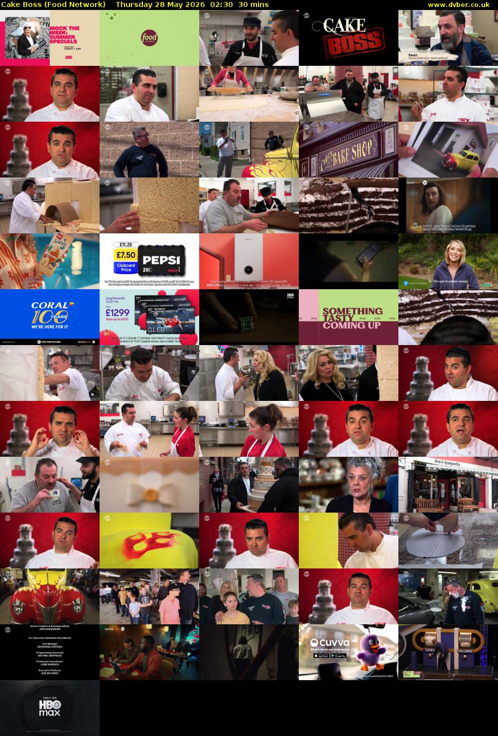 Cake Boss (Food Network) Thursday 28 May 2026 02:30 - 03:00