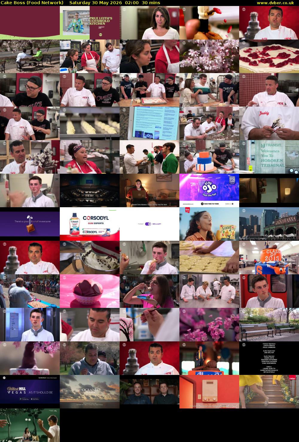 Cake Boss (Food Network) Saturday 30 May 2026 02:00 - 02:30