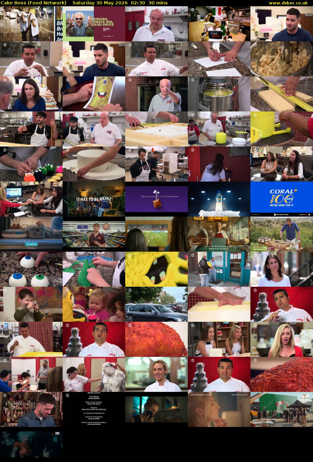 Cake Boss (Food Network) Saturday 30 May 2026 02:30 - 03:00
