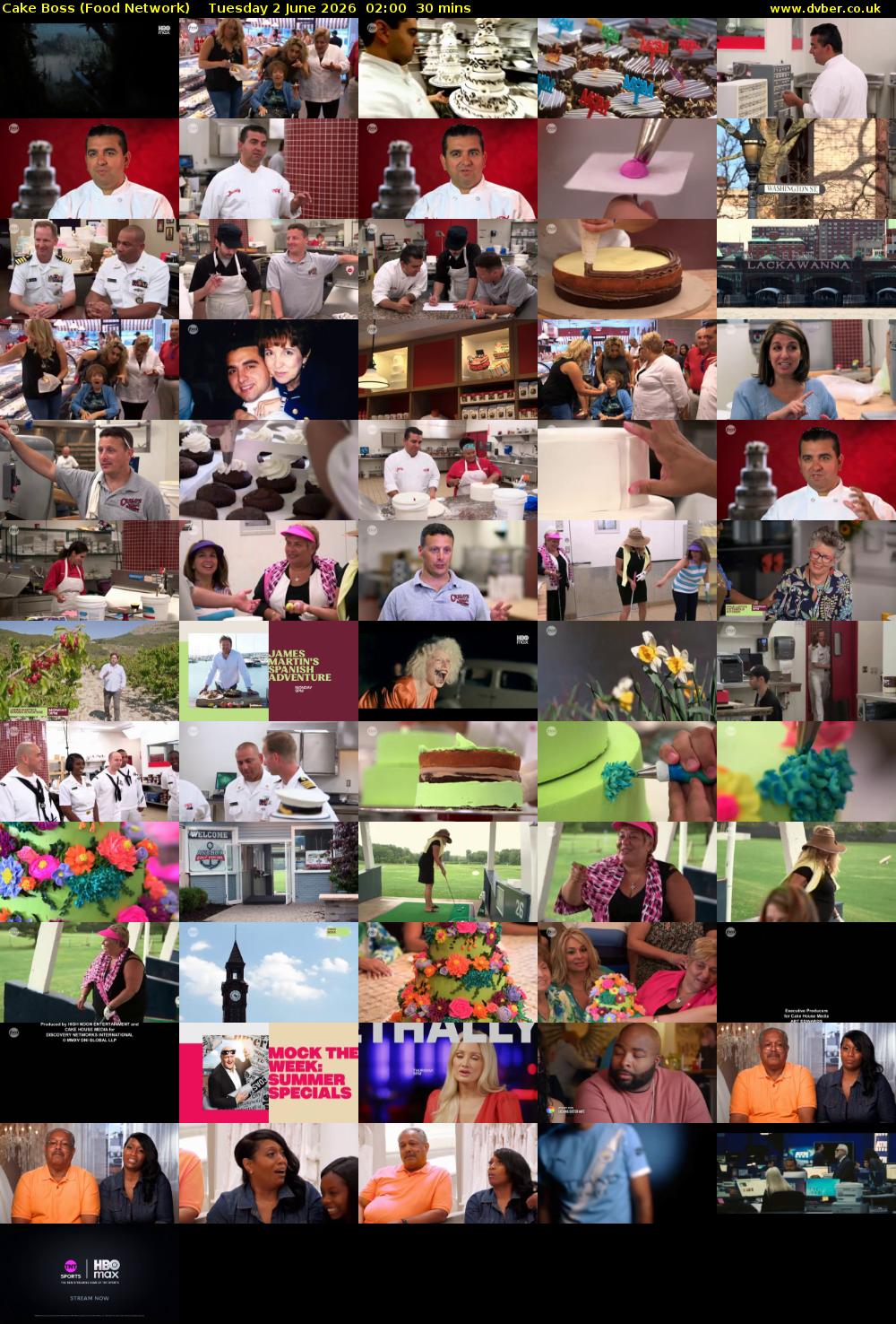 Cake Boss (Food Network) Tuesday 2 June 2026 02:00 - 02:30