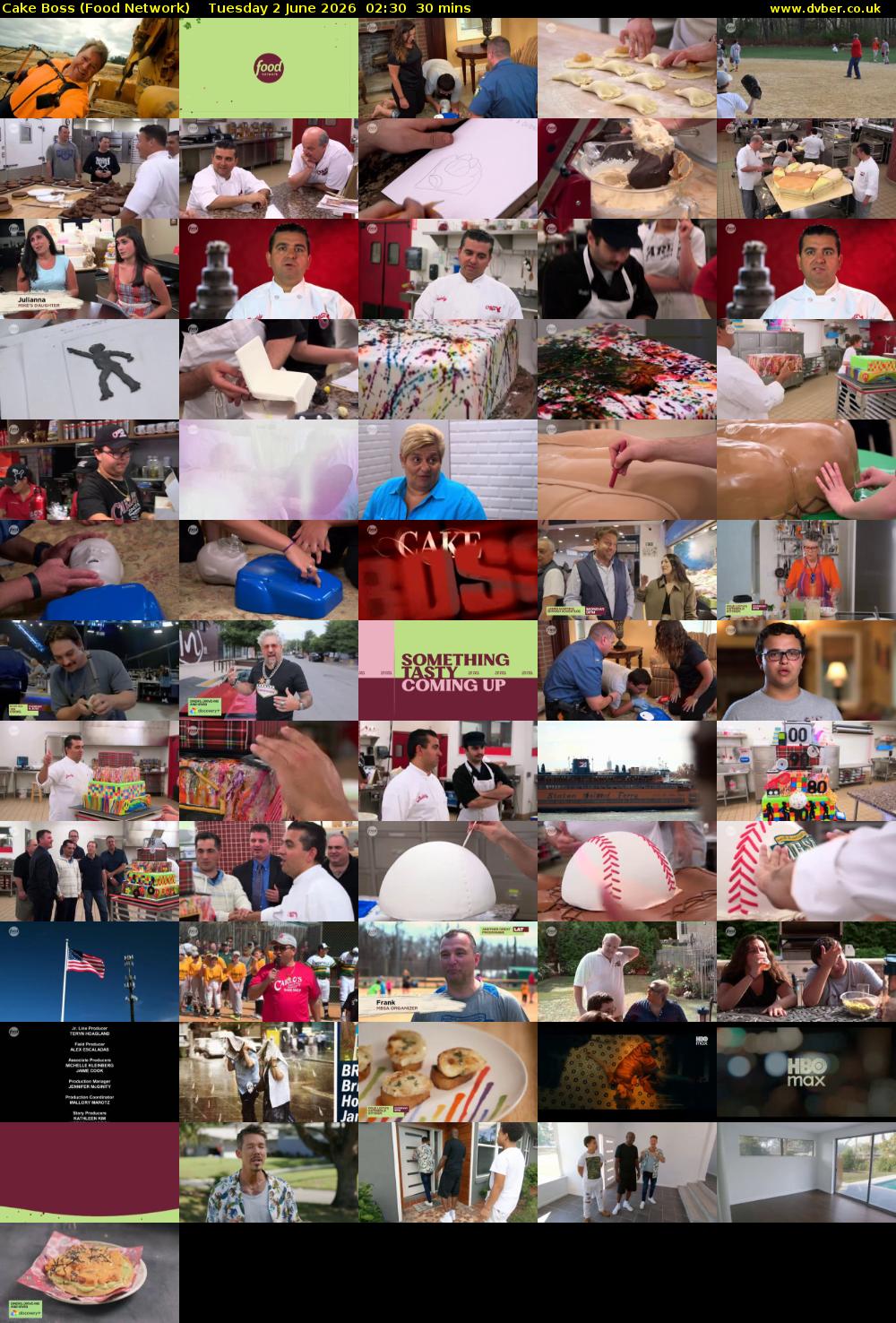 Cake Boss (Food Network) Tuesday 2 June 2026 02:30 - 03:00