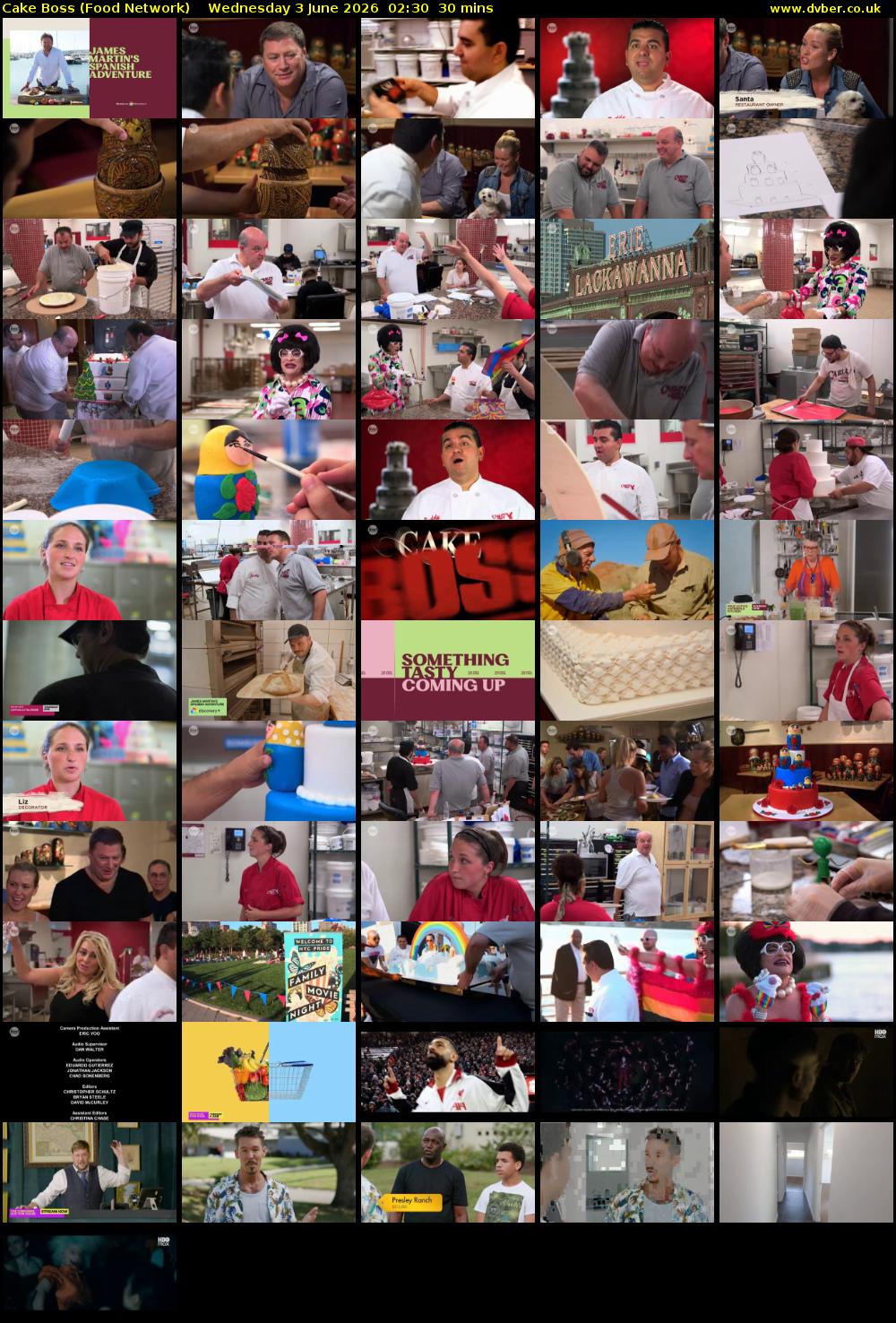 Cake Boss (Food Network) Wednesday 3 June 2026 02:30 - 03:00