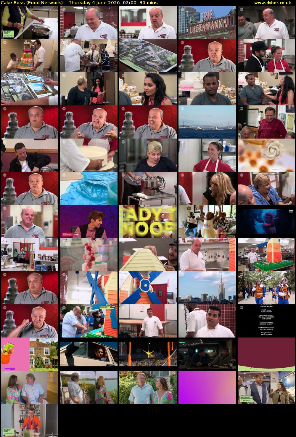 Cake Boss (Food Network) Thursday 4 June 2026 02:00 - 02:30