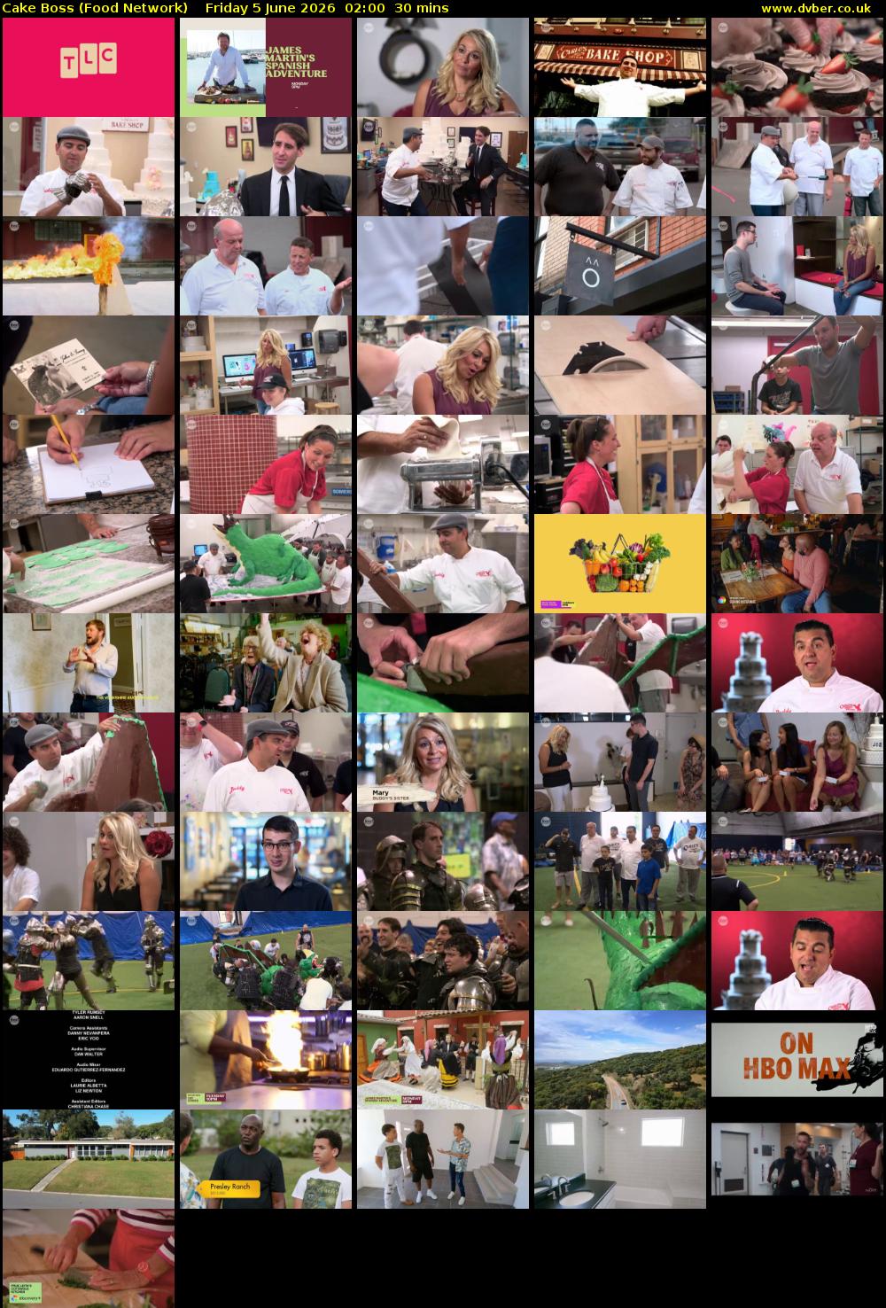 Cake Boss (Food Network) Friday 5 June 2026 02:00 - 02:30