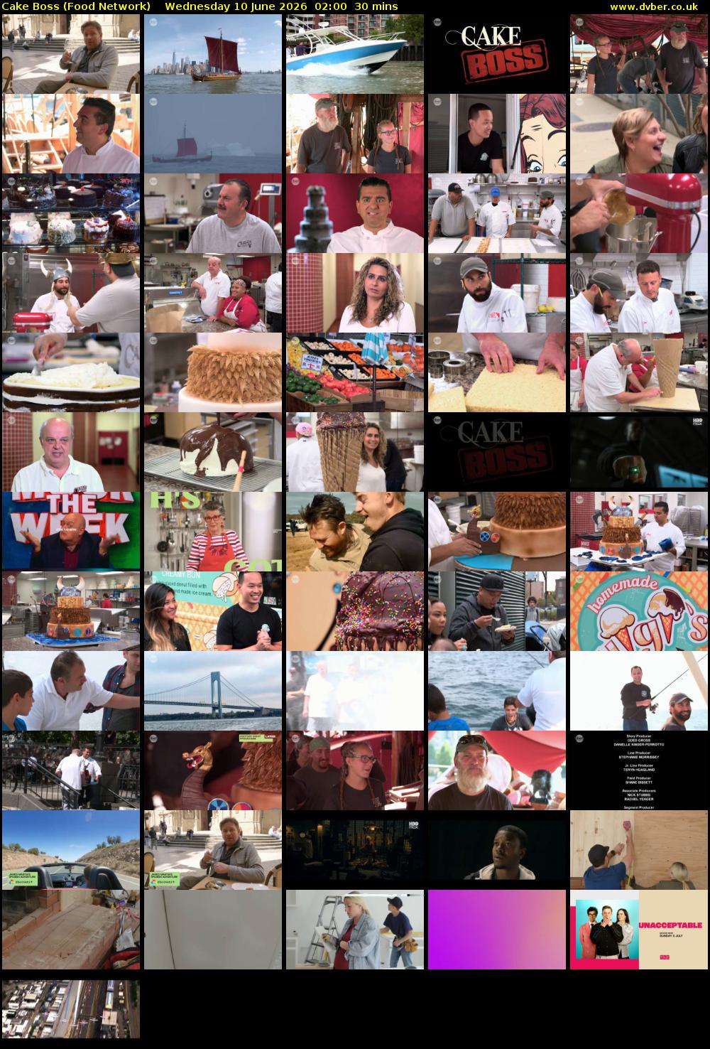 Cake Boss (Food Network) Wednesday 10 June 2026 02:00 - 02:30