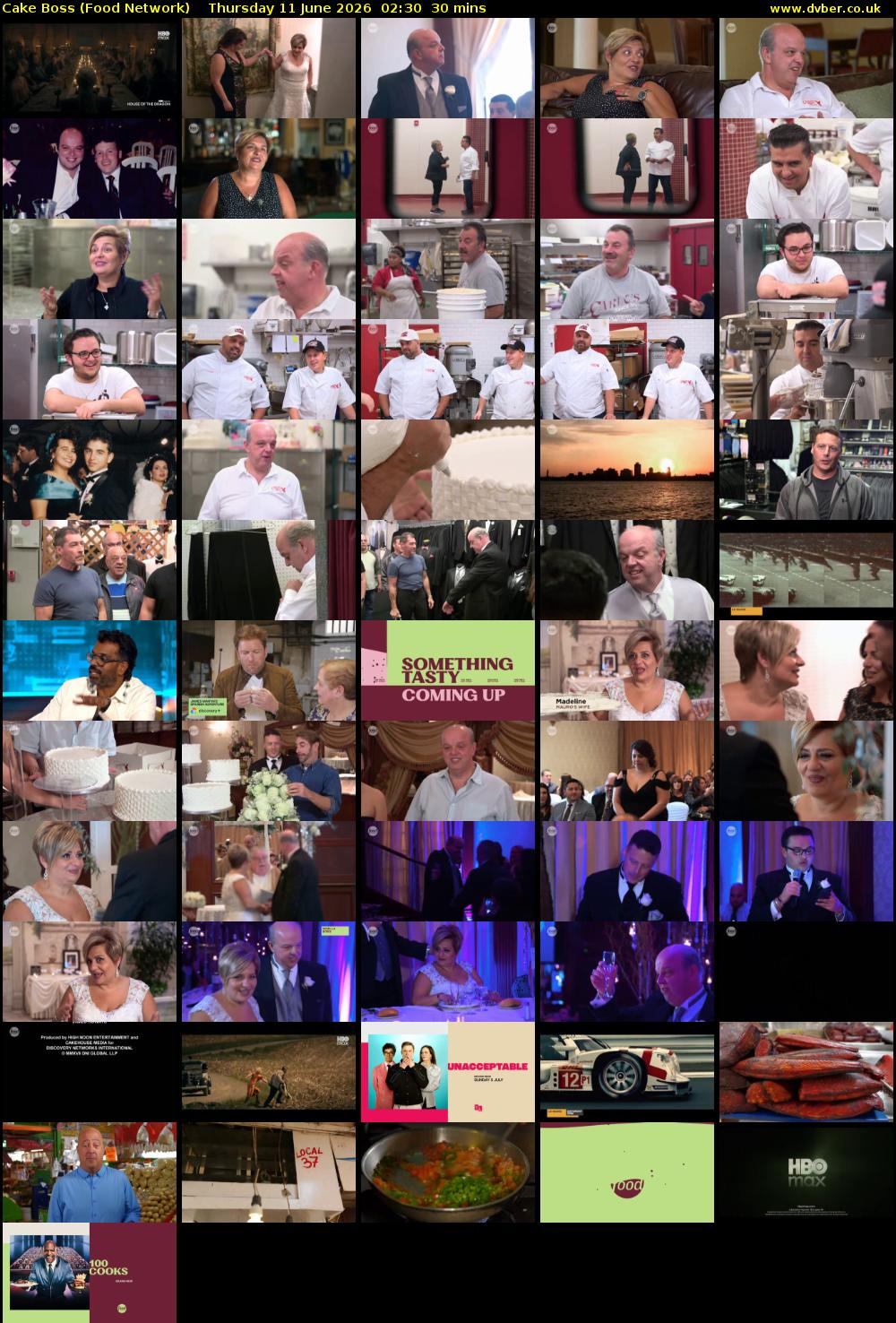 Cake Boss (Food Network) Thursday 11 June 2026 02:30 - 03:00